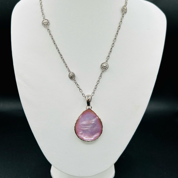 Jumbo Ippolita Wonderland Pink Mermaid tail and mother of Pearl. pendant only! - Picture 5 of 6